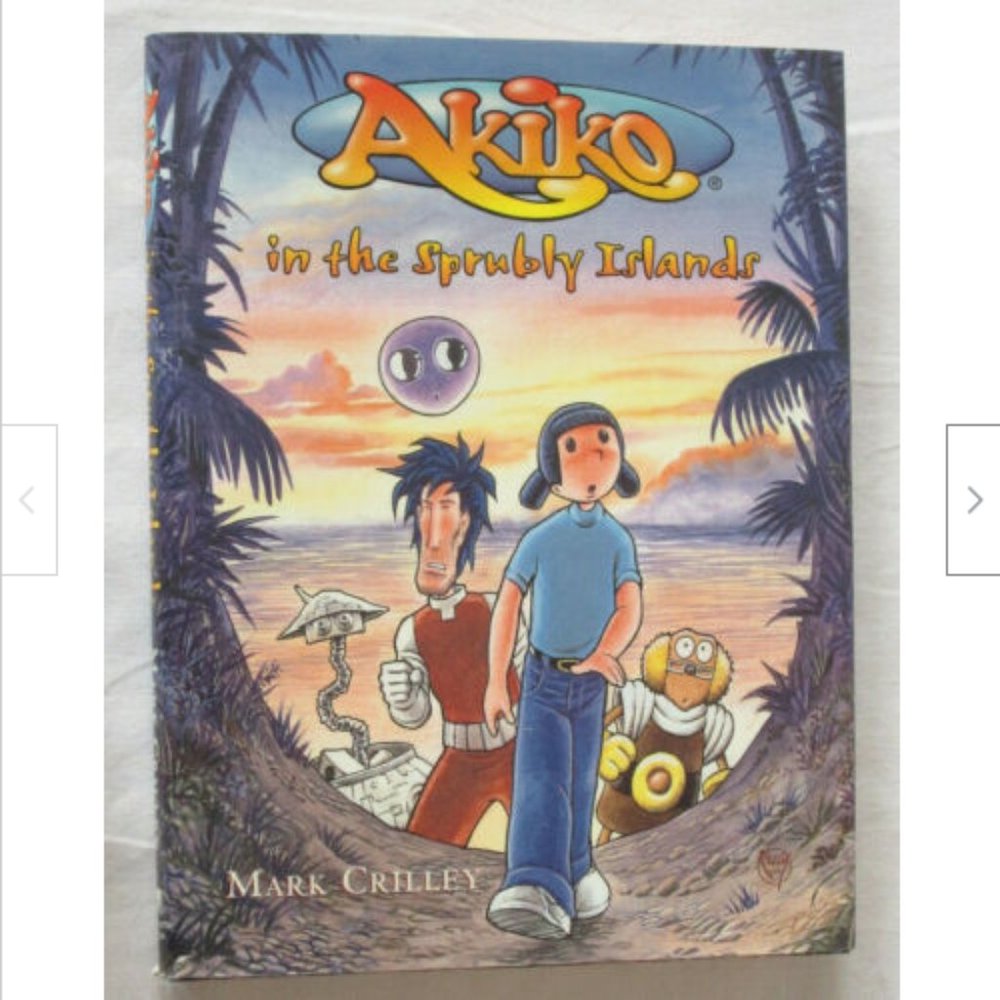 Akiko in the Sprubly Islands Hardcover Novel Mark Crilley 2000 Young Reader